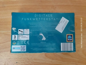 Stație meteo radio Krontaler cu senzor exterior, termometru digital LCD, higrometru,(Super Ofertă). - imagine 2