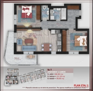 Apartament 3 camere Stefan cel Mare direct dezvoltator - imagine 2