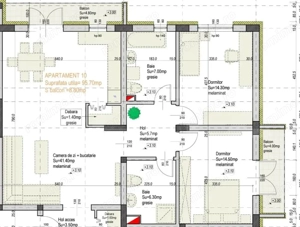 Apartament nou în ansamblu rezidențial 95.70 mp, Santandrei