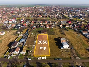 Teren generos pentru investitie 2056 mp, Sanandrei, Str. Renasterii, Comision  0