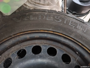 Set 4 jante cu cauciucuri 215/55/R16 (Michelin si Vredestein  - imagine 3