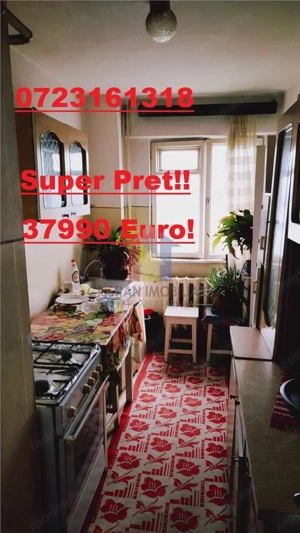 2 camere confort 1 Decomandat, Viziru 3, etaj intermediar