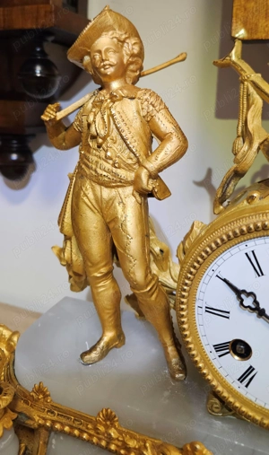 Ceas de semineu cu pendul  anii 1870 - 1880  - imagine 3