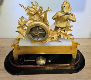 Ceas de semineu cu pendul  anii 1870 - 1880  - imagine 2