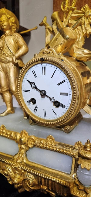 Ceas de semineu cu pendul  anii 1870 - 1880  - imagine 4