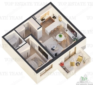 Apartament 2 camere, incalzire in pardoseala, finisaje premium, in complex rezidential, zona Antiaer - imagine 14