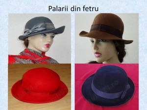 palarii elegante din fetru de calitate circumferinta 56-57 cm