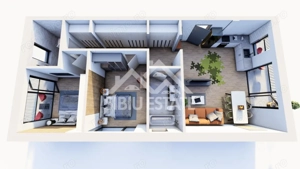 Apartament 3 camere  , 88,7 mp utili , Etaj 1 