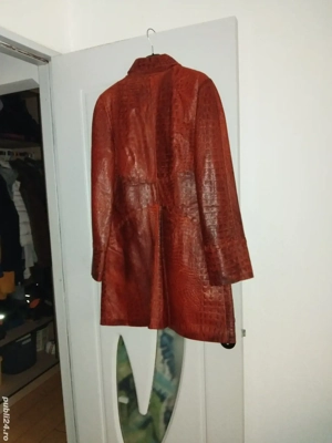 Haina de piele naturala  - imagine 2