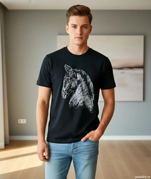 Tricou Hermes bărbați, mărime M, nou cu etichetă, calitate premium
