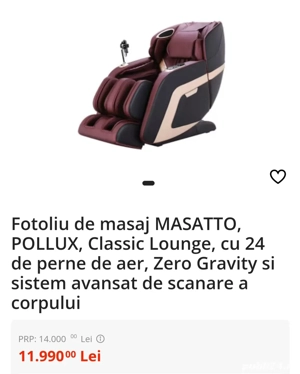 Fotoliu masaj Masatto Polux - imagine 3
