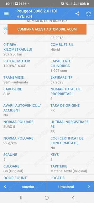 Vand Peugeot 3008 hybrid 2013 - imagine 9