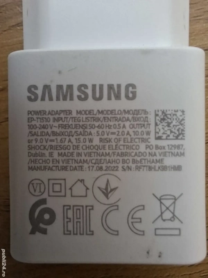 Vând încărcător Samsung type C 15W