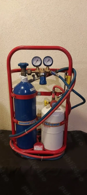 Statie sudura autogen, Butelie Oxigen 2l, Butelie Butan 1L, Reincarcabile
