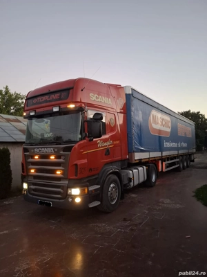 Ansamblu Scania R500 V8 Semiremorca Perdea