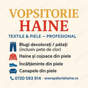 Vopsitorie haine textile 