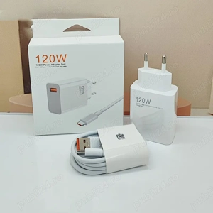 set incarcator fast charge 120w 6A ptr. Xiaomi adaptor priza usb + cablu incarcare , noi sigilate