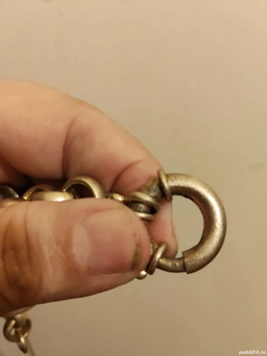 bratara vintage argint placat cu aur