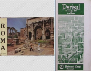 Harta turistica - Orase din diverse tari - Italia (Roma), Franta (Paris)