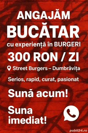 angajam bucatar cu experienta
