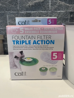 Catit Flower Fântână din oțel inoxidabil + 5 filtre - imagine 2 Catit Flower Fântână din oțel inoxidabil + 5 filtre - imagine 2