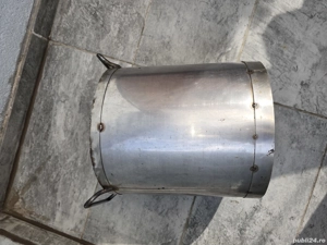 Recipient de inox . Tip dubla,pt masurare cereale 14kg.