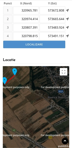 Vând teren extravilan în Domnești, Județul Ilfov