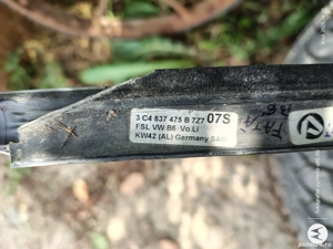 Perie geam exterior crom Volkswagen Passat b6 variant stânga față/spate - imagine 3