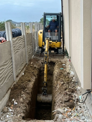 Săpături, drenaje,canalizari,demolări clădiri.