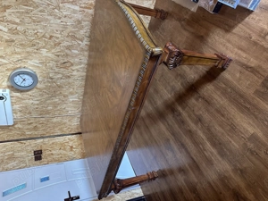 Vand masa lemn masiv sculptata - imagine 2