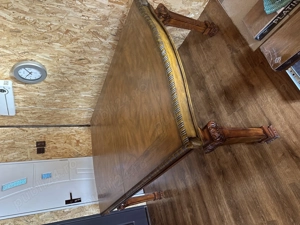 Vand masa lemn masiv sculptata - imagine 4