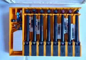 trusă Rotring 2000 sec-o-mat Isopgraph cu 8 stilouri, anii '80, nefolosită