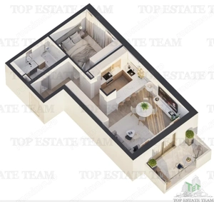 Apartament 2 camere bloc modern Rahova - imagine 4