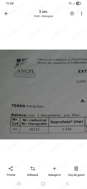 Teren de vânzare în 1 Decembrie Ilfov  - imagine 3