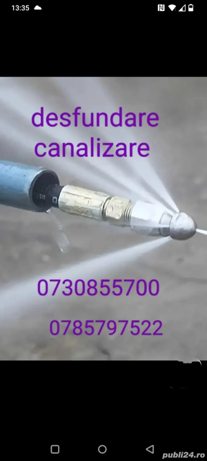 Desfundare canalizare 