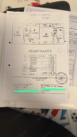 Apartament 3 Camere , Semi Decomandat , Etaj 1 ,Zona Alexandru Obregia - imagine 11