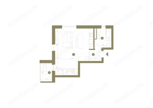 Apartament o camera VIA UNIVERSITATE – langa Facultatea de Medicina - imagine 2