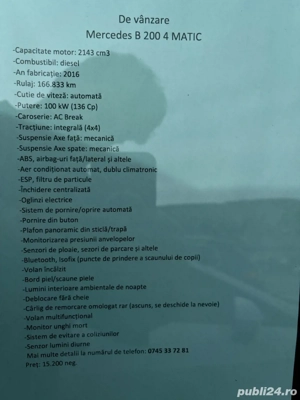Mercedes B200 4 Matric - imagine 5