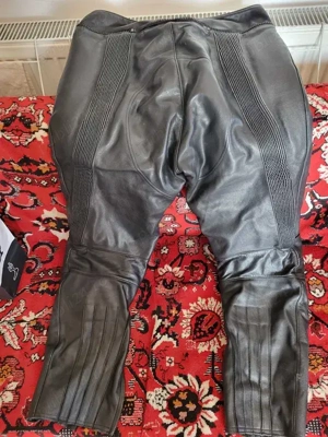 Pantaloni piele MQP cu intarituri pentru motocicleta moped atv - imagine 2