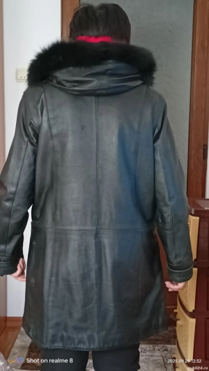 Haină piele de damă  - imagine 2
