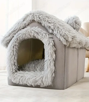 Culcus tip casuta de lux animale   casa pisici și catei LARGE NOUA! Casa caini si pisici - imagine 2