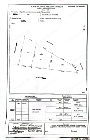 9 MAI- TEREN INTRAVILAN , 3 LOTURI