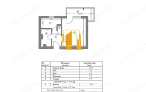 Garsonieră decomandată Exercițiu - imagine 9