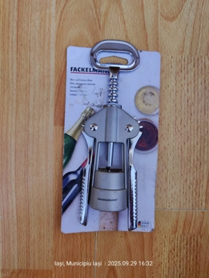 Tirbuson multifunctional vin   prosecco, Fackelmann,(Super Ofertă).