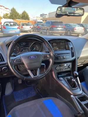  Ford Focus 1.0 Ecoboost, an 2015,  125 cp, Start Stop albastru metalizat   - imagine 6