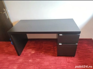 Birou negru Ikea MALM