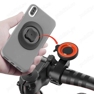 Suport rapid quad lock metal telefon ghidon bicicleta moto trotineta