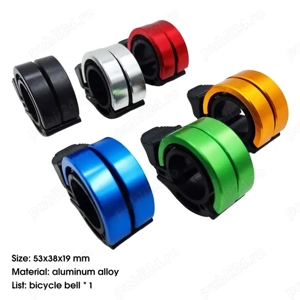 Sonerie dubla stil minimalist inel aliaj aluminiu bicicleta trotineta
