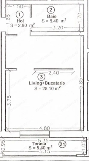 Apartament cu o camere | Mobilat utilat | Zona Excelenta | Loc de parcare - imagine 2