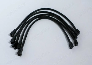 Set 5x cabluri prelungire ventilator molex 4 pini (fan, cooler)